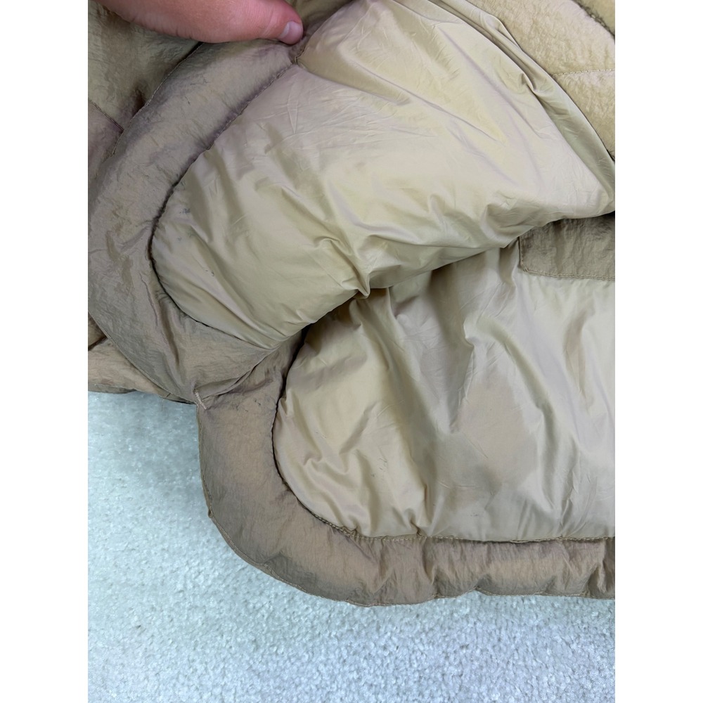 Madewell Holland Quilted Puffer Parka Womens XXL Toasted‎ Sesame Tan Hooded Flaw - Picture 14 of 15